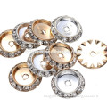 20mm gold plated white color rhinestone good quality spacer beads jewelry selling